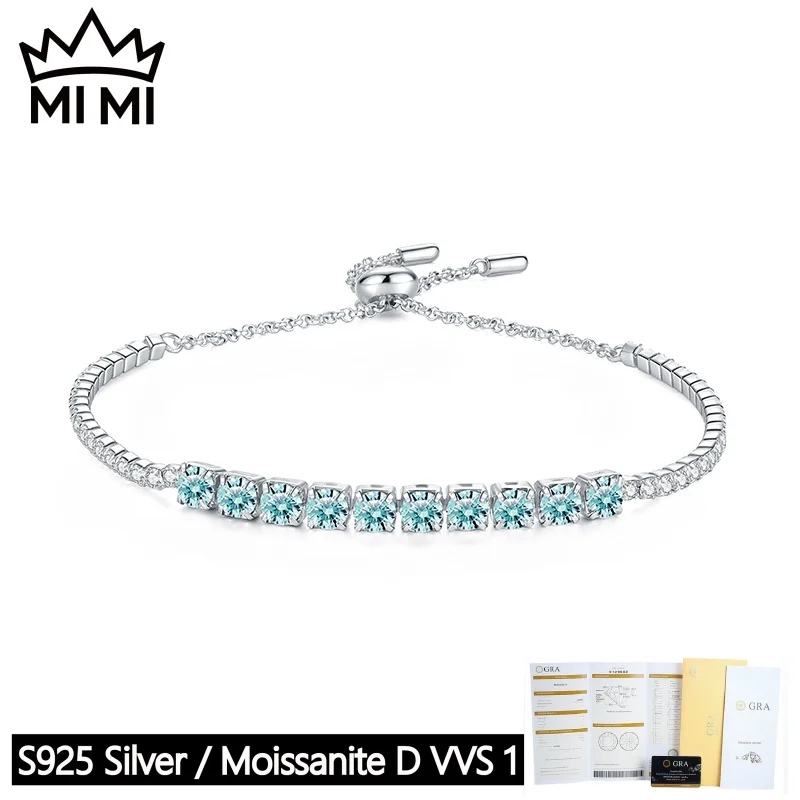 MI MI S925 Gradient Lake Green Geometric Sugar Cube Moissanite Bracelet Women GRA Certified Jewelry Gift Box
MI MI S925 Gradient Lake Green Geometric Sugar Cube Moissanite Bracelet Women GRA Certified Jewelry Gift Box