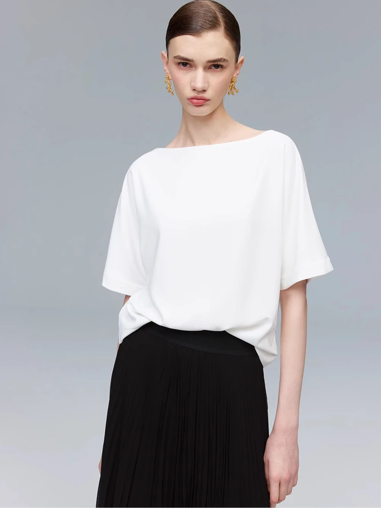 Ele Lazy fini U3449M30 Women's T-irt Batwing Sve One-oulder R0W Silhouette Design Polyester Spring Faion
Ele Lazy fini U3449M30 Women's T-irt Batwing Sve One-oulder R0W Silhouette Design Polyester Spring Faion