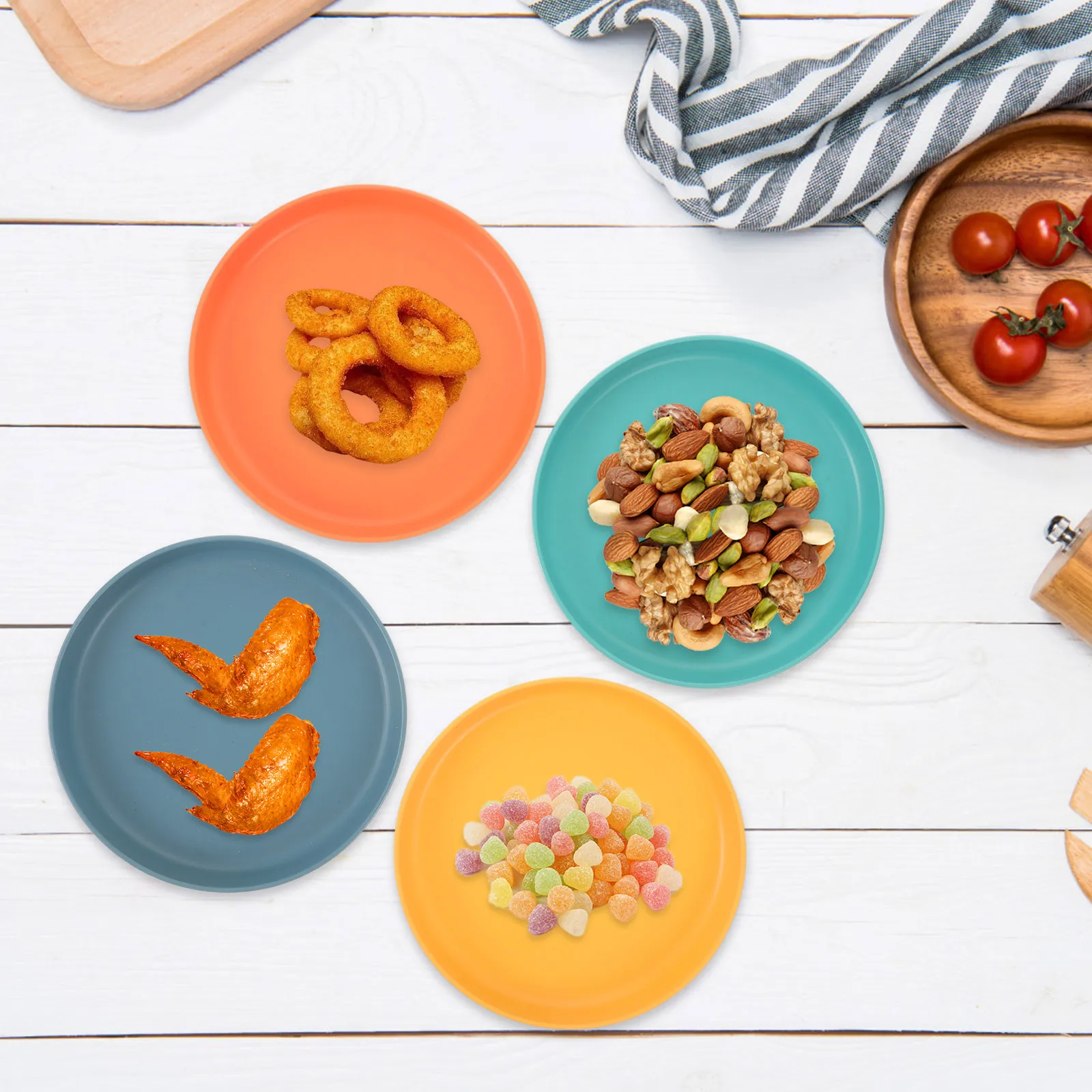 1 set 1 Set Round Small Plastic Snack Dish Food Serving Plate Multipurpose Storage Tray Bone Residue Tabletop Plate For Home Use
1 set 1 Set Round Small Plastic Snack Dish Food Serving Plate Multipurpose Storage Tray Bone Residue Tabletop Plate For Home Use