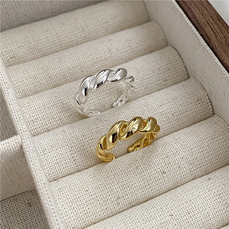 925 Sterling Silver Croissant Wrap Stackable Adjustable Rings For Women Ladies Beautiful Luxury Jewelry Wholesale Accessories
925 Sterling Silver Croissant Wrap Stackable Adjustable Rings For Women Ladies Beautiful Luxury Jewelry Wholesale Accessories
