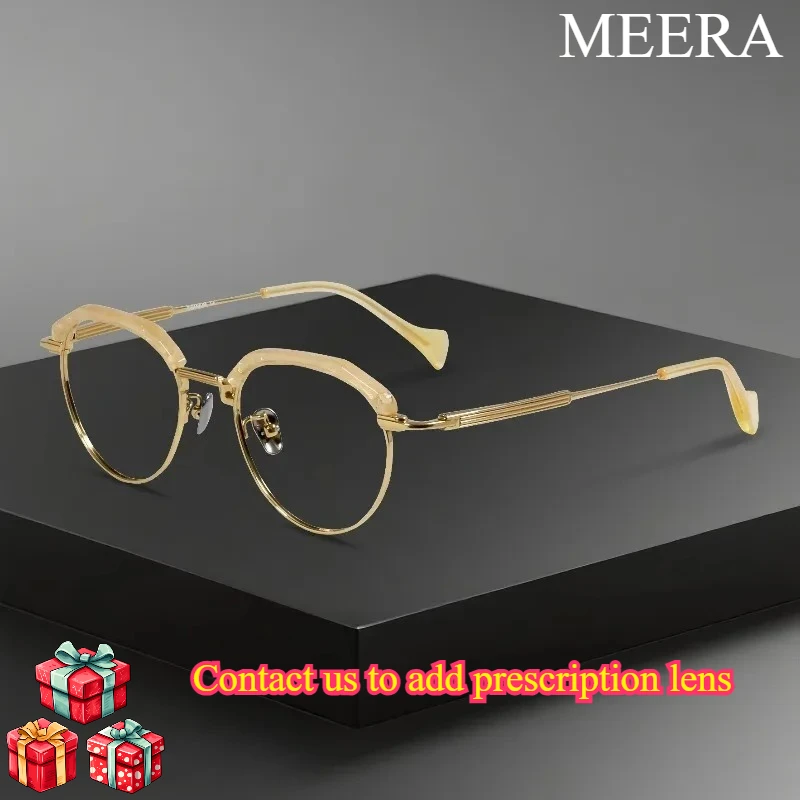 New Design Hawksbill Acetate Titanium Eyebrow Spectacles Stylish Design Optical Glasses Unisex Eyeglasses Frame for Men Women
New Design Hawksbill Acetate Titanium Eyebrow Spectacles Stylish Design Optical Glasses Unisex Eyeglasses Frame for Men Women