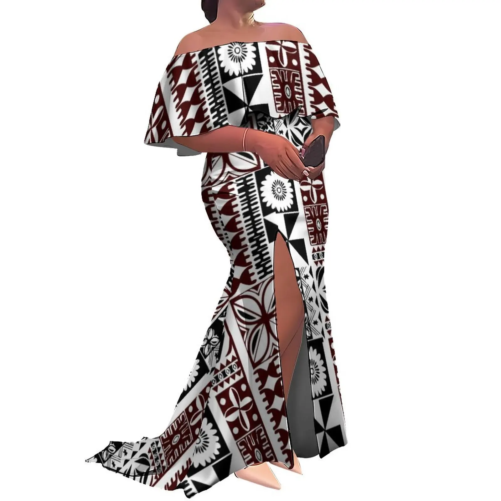 Tax Free Newly Designed Polynesian Pacific Island Art Print Women'S One-Shoulder Slim Slit Long Dress Festival Party Dress
Tax Free Newly Designed Polynesian Pacific Island Art Print Women'S One-Shoulder Slim Slit Long Dress Festival Party Dress