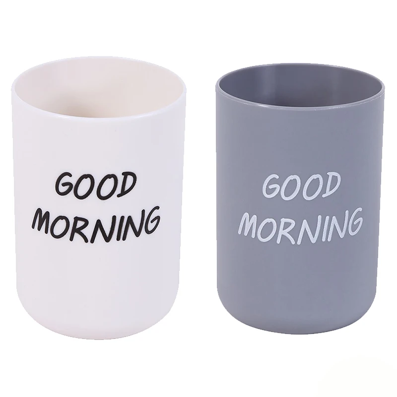 Letter Wash Brush Tooth Print Cup Simple Nordic Style Travel Portable Bathroom Couple Plastic Good Morning Fashion Brushing Cup
Letter Wash Brush Tooth Print Cup Simple Nordic Style Travel Portable Bathroom Couple Plastic Good Morning Fashion Brushing Cup