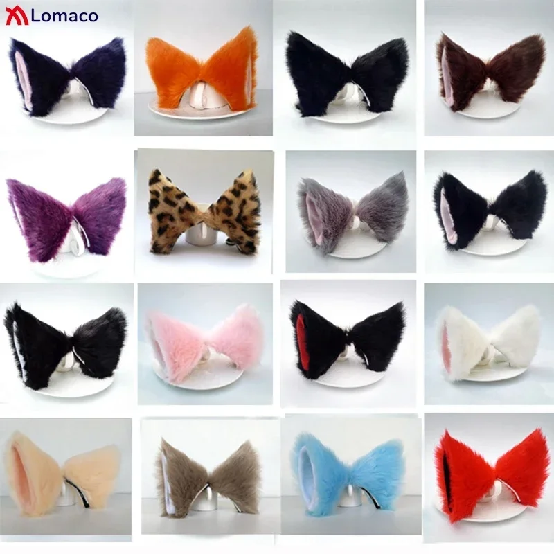 Women Girls Lolita Plush Cat Ear Hairpins Anime Cosplay Long Faux Fur Fox Ears Hair Clip Furry Hair Clip Party Accessories Props
Women Girls Lolita Plush Cat Ear Hairpins Anime Cosplay Long Faux Fur Fox Ears Hair Clip Furry Hair Clip Party Accessories Props
