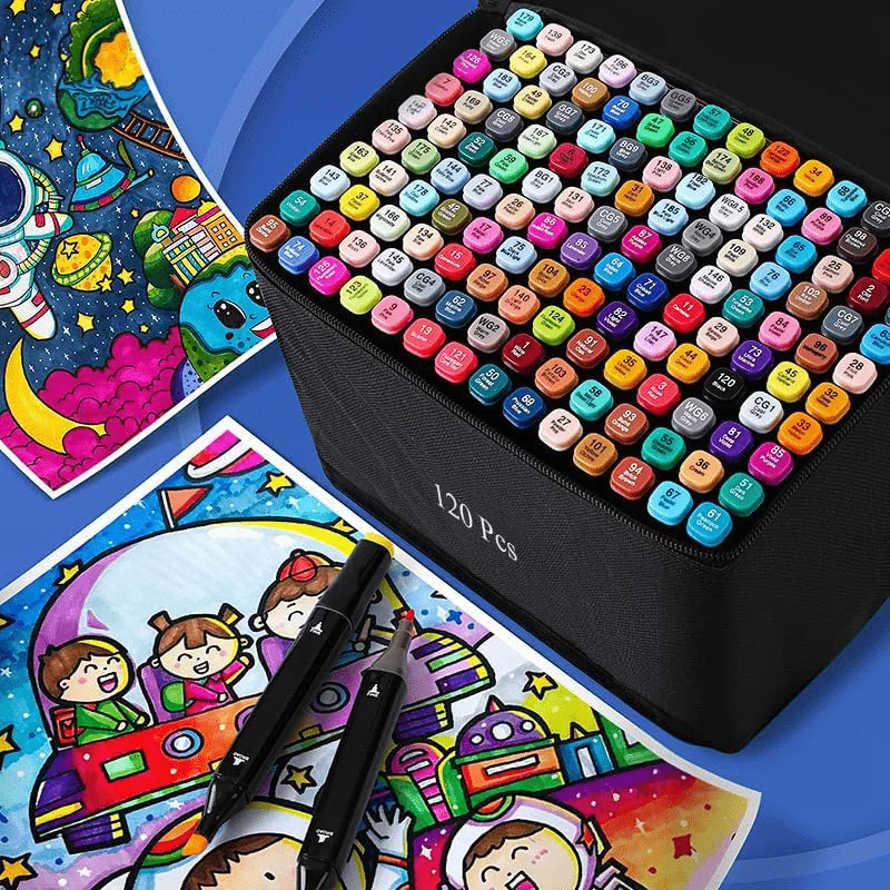 24-262 Pcs Dual Tip Art Marker Set, Popular Sketch & Manga Drawing Markers, Stationery Supplies for School Classroom Office Art
24-262 Pcs Dual Tip Art Marker Set, Popular Sketch & Manga Drawing Markers, Stationery Supplies for School Classroom Office Art