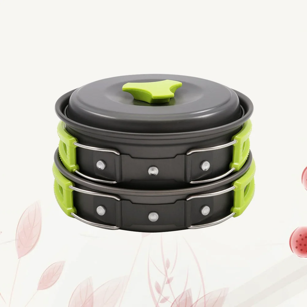 10 Pcs 1-2 Person Outdoor Cookware Set Camping Cooking Pot Pan Bowl Set Camping Kit (Green Handle) 1-2 person cookware
10 Pcs 1-2 Person Outdoor Cookware Set Camping Cooking Pot Pan Bowl Set Camping Kit (Green Handle) 1-2 person cookware