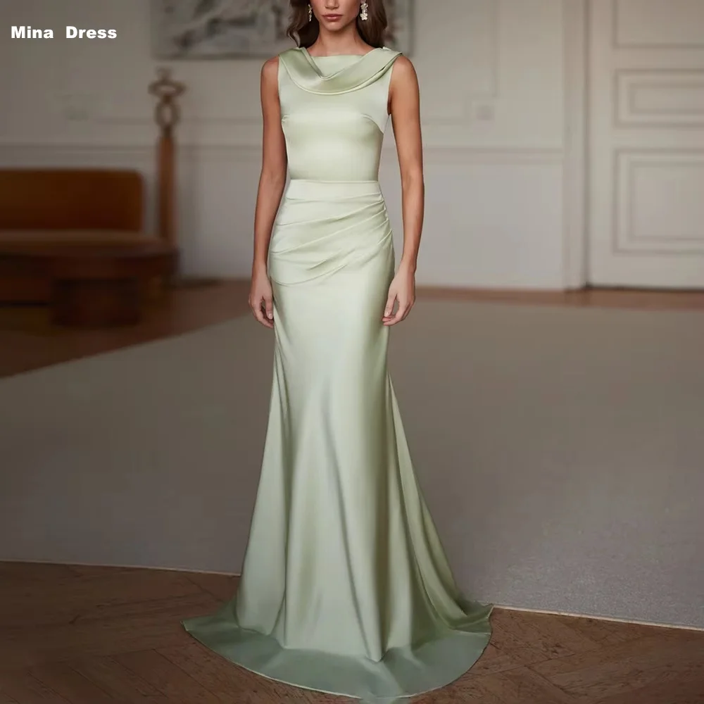Mina Customized Dark Green Round Neck Sleeveless Women's Evening Dresses for Special Occasions Prom Dresses 2026 Luxury Dress
Mina Customized Dark Green Round Neck Sleeveless Women's Evening Dresses for Special Occasions Prom Dresses 2026 Luxury Dress