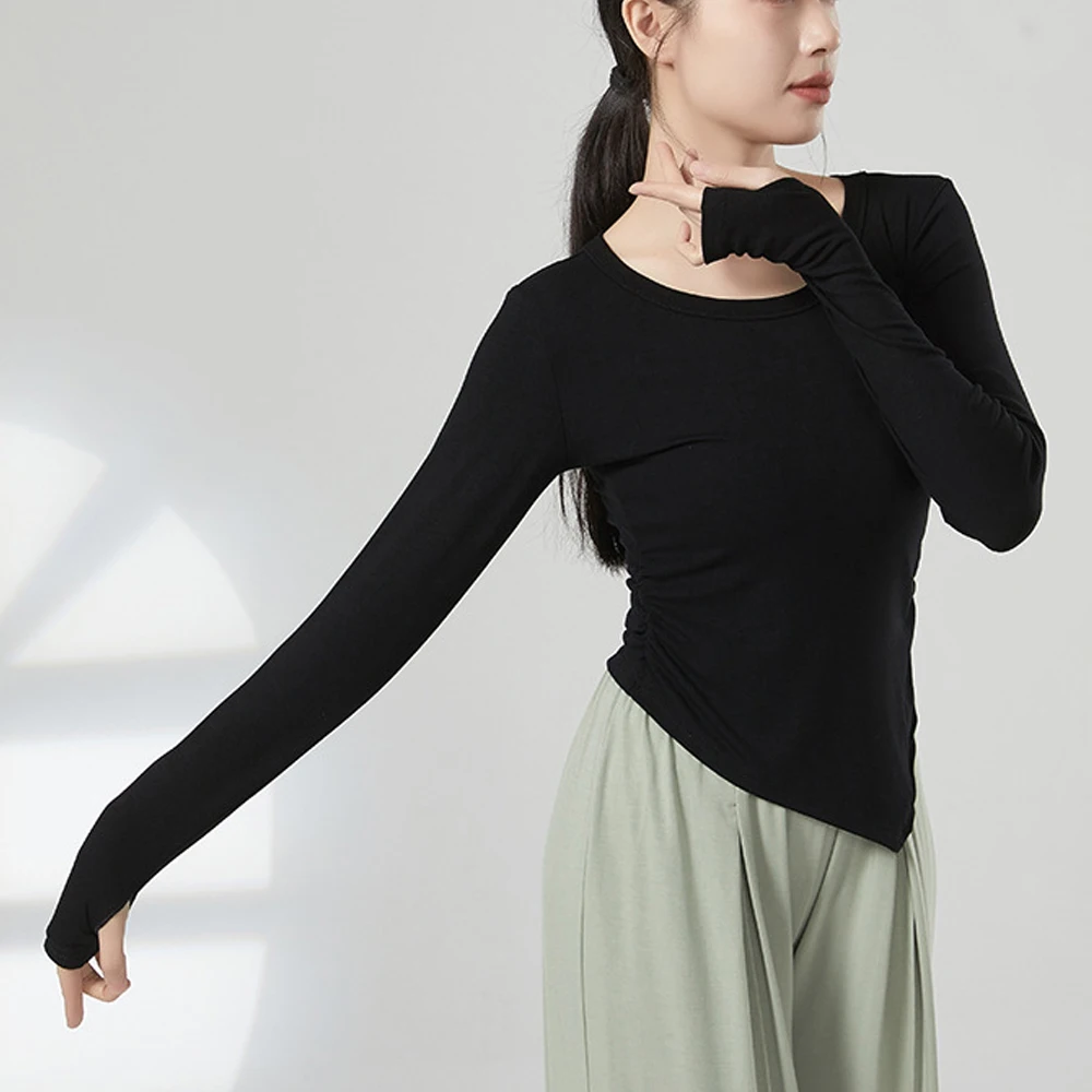 Black Bean Purple Modern Dance T Shirts Gym Yoga Slim Elastic Top Girl Sports O Neck Full Sleeve Shirt Pullover Women Clothing
Black Bean Purple Modern Dance T Shirts Gym Yoga Slim Elastic Top Girl Sports O Neck Full Sleeve Shirt Pullover Women Clothing