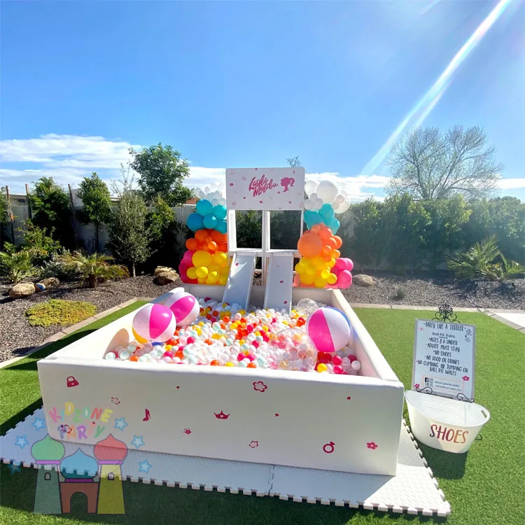 Commercial Grade Outdoor Kids Backyard Party Soft Play Set Foam Ball Pit with Slide
Commercial Grade Outdoor Kids Backyard Party Soft Play Set Foam Ball Pit with Slide