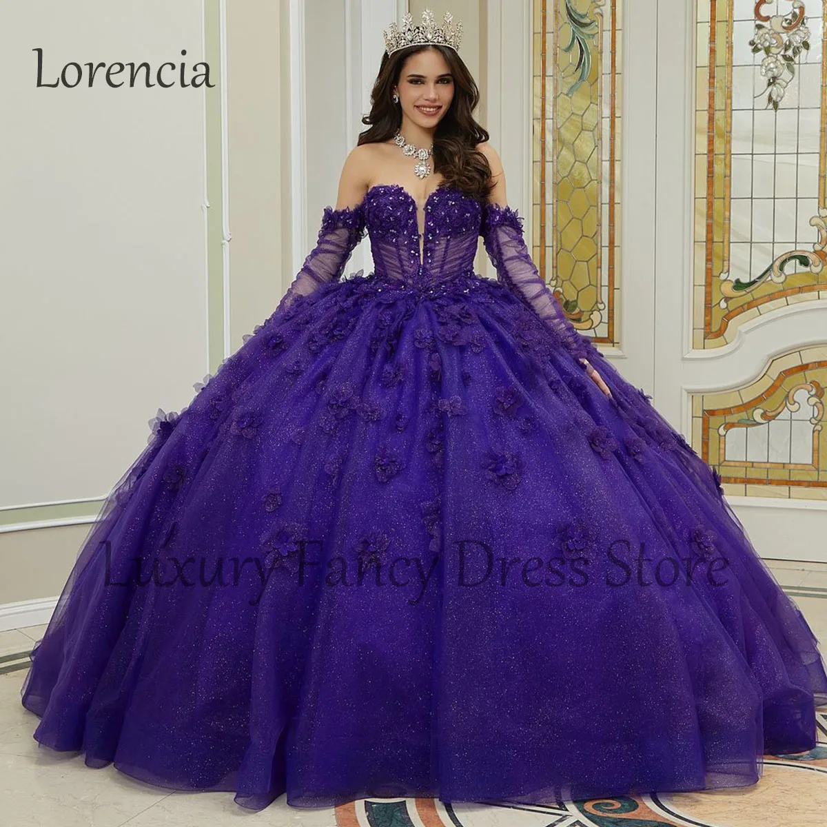 Mexican Quinceanera Dress Strapless Flowers Ball Gown Applique Beaded Sleeveless Corset Sweet 16 Formal Vestidos De 15 Años
Mexican Quinceanera Dress Strapless Flowers Ball Gown Applique Beaded Sleeveless Corset Sweet 16 Formal Vestidos De 15 Años