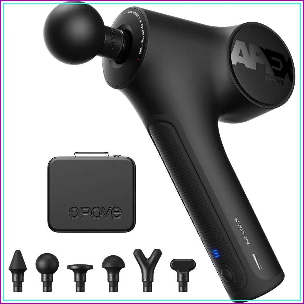 Deep Tissue Massage Gun, 14.5mm Amplitude, 50lbs Stall Force, Ergonomic Grip for Athletes Pain Relief
Deep Tissue Massage Gun, 14.5mm Amplitude, 50lbs Stall Force, Ergonomic Grip for Athletes Pain Relief
