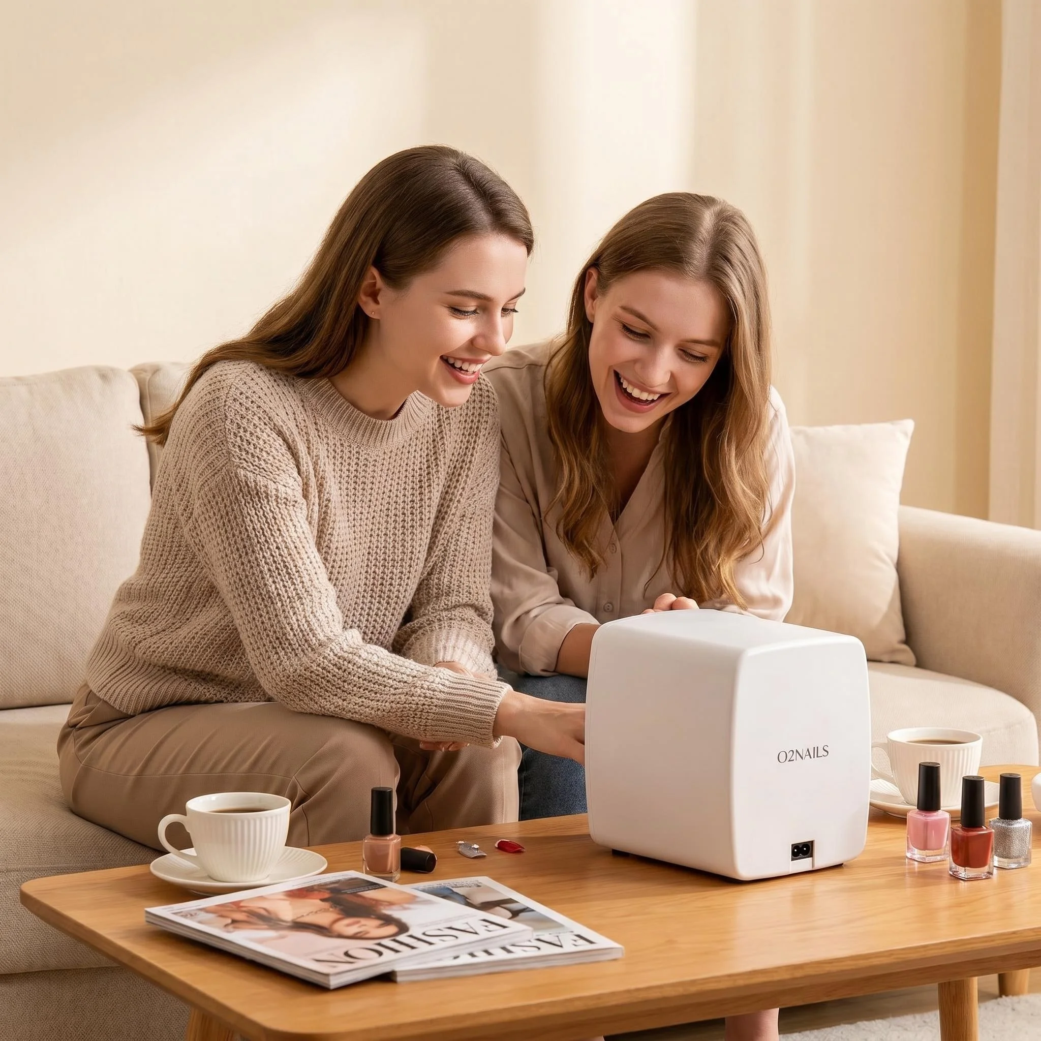 Portable 3D Nail Painting Printer, APP Controlled DIY Nail Art Machine with 1000+ Patterns, Ideal Gift for Girls Ladies, Suitable for Home and Salon Use