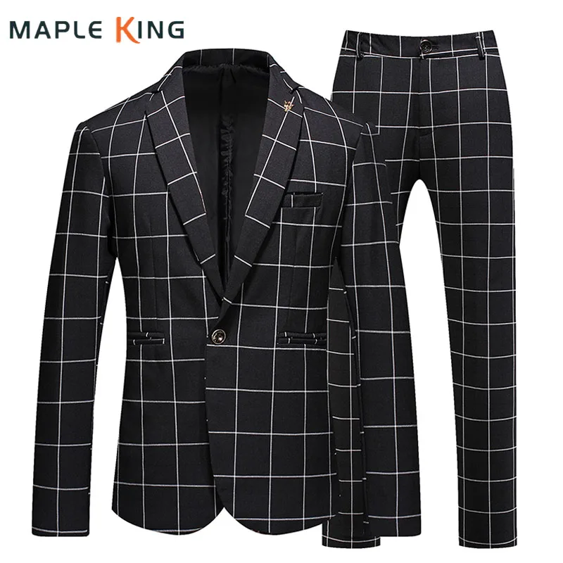 Black Men Suit Set Elegant Office Terno Masculino Completo Blazer+ Pants Luxury Plaid Wedding Business Slim Saco Formal Hombre
Black Men Suit Set Elegant Office Terno Masculino Completo Blazer+ Pants Luxury Plaid Wedding Business Slim Saco Formal Hombre