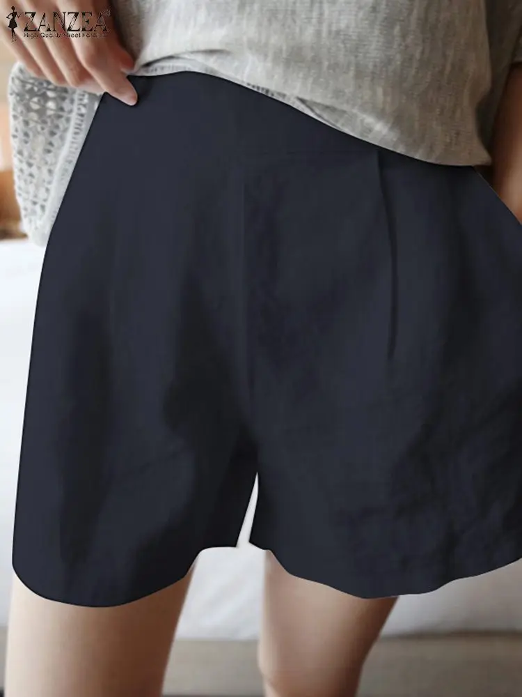 ZANZEA Elastic Solid Loose Pants Summer Fashion Shorts Pant Women Casual Cotton Trousers Palazzo Female Beach Holiday Pantalon
ZANZEA Elastic Solid Loose Pants Summer Fashion Shorts Pant Women Casual Cotton Trousers Palazzo Female Beach Holiday Pantalon