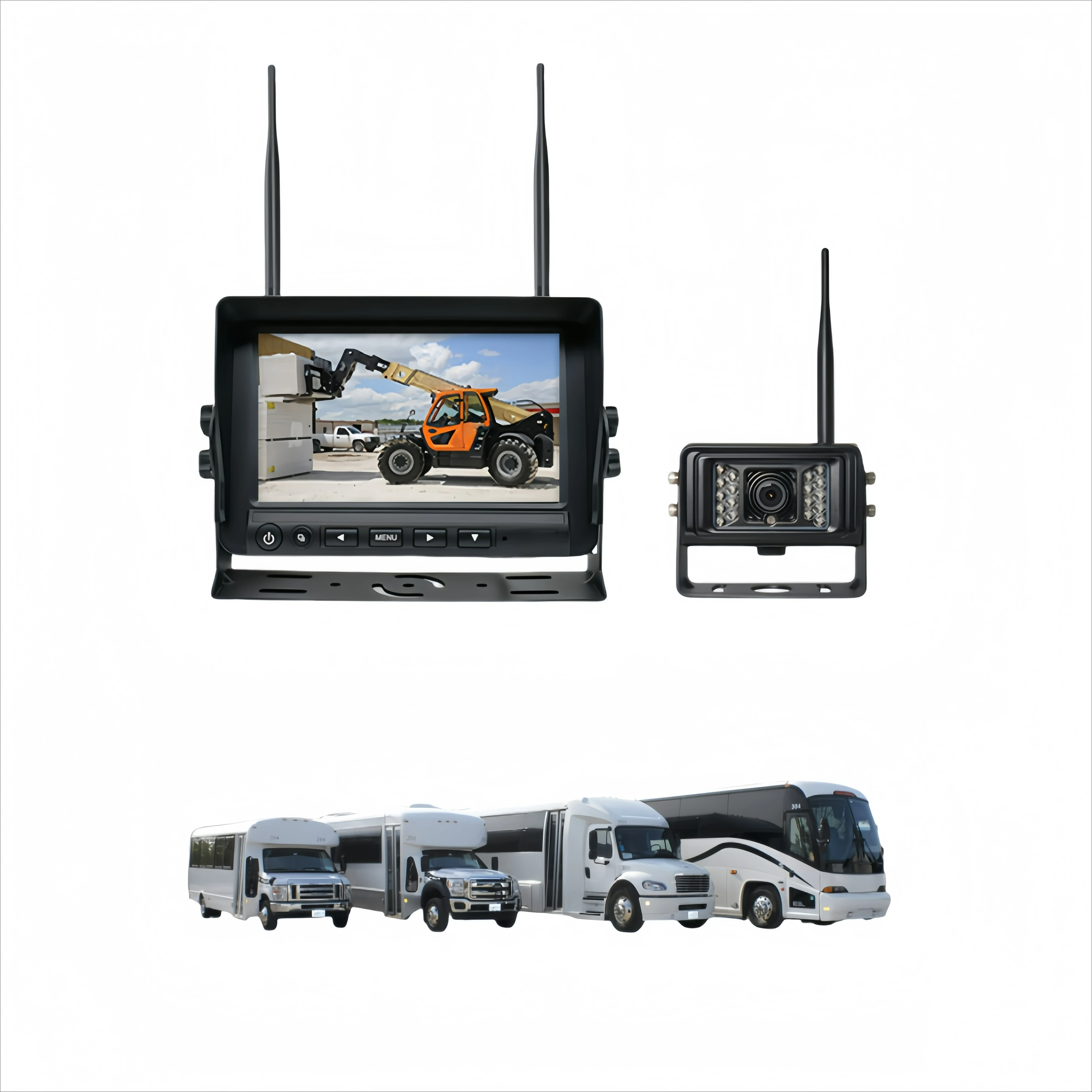 Wireless Backup Camera 7" Vehicle Reverse Monitor + Waterproof Rearview Camera Night Vision Parking System
Wireless Backup Camera 7" Vehicle Reverse Monitor + Waterproof Rearview Camera Night Vision Parking System