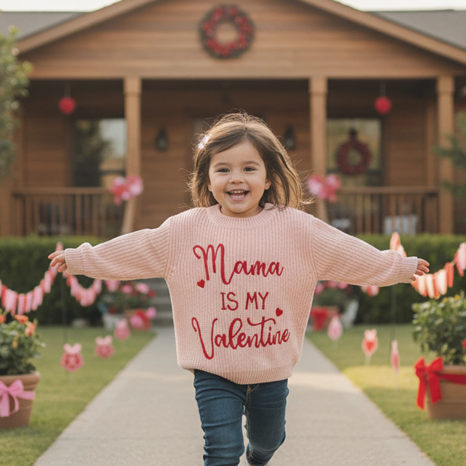 Baby Valentine's Day Sweaters Long Sleeve Round Neck Letter Heart Embroidery Tops Toddler Sweatshirts
Baby Valentine's Day Sweaters Long Sleeve Round Neck Letter Heart Embroidery Tops Toddler Sweatshirts