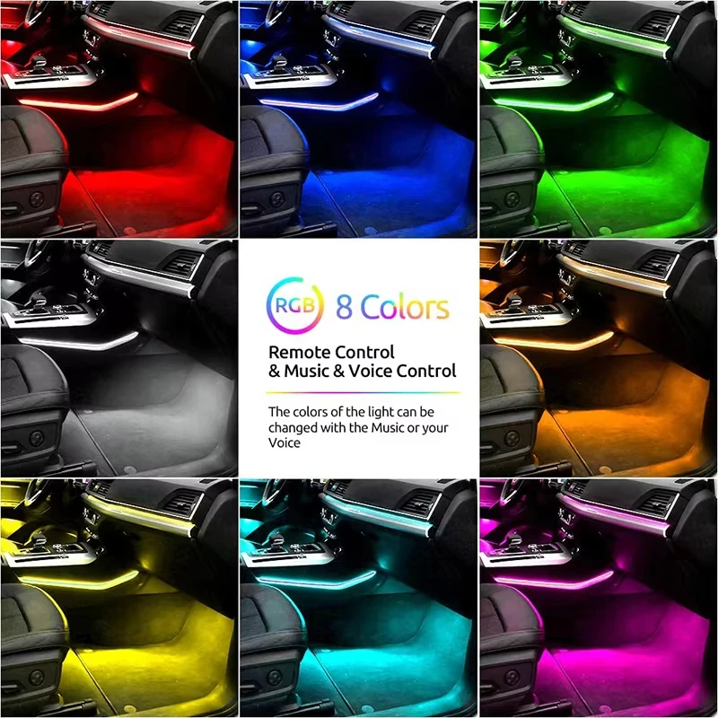 Светодиодные ленты RGB для салона автомобиля — Smart APP, синхронизация музыки, гибкое свечение — ваше идеальное украшение
Светодиодные ленты RGB для салона автомобиля — Smart APP, синхронизация музыки, гибкое свечение — ваше идеальное украшение