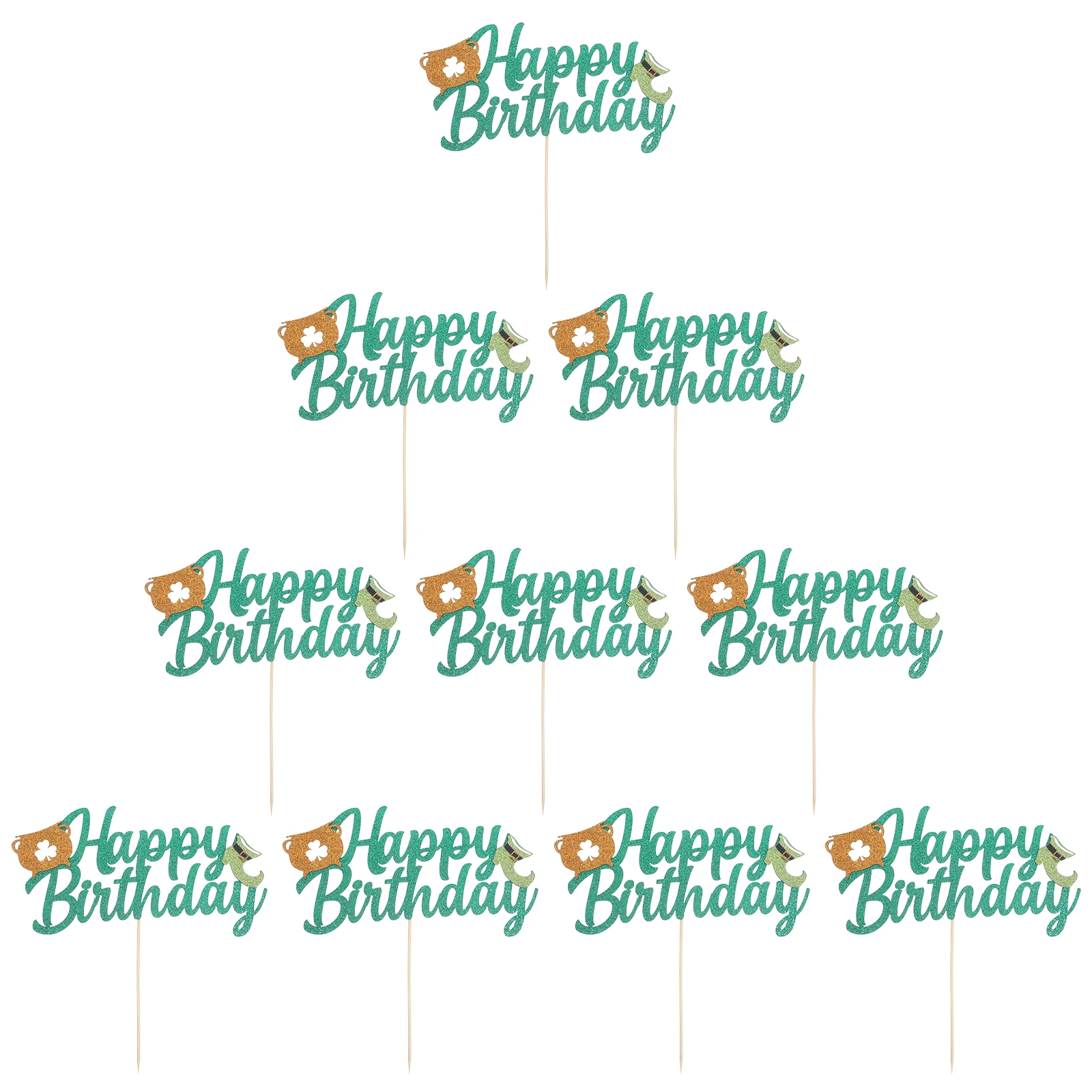 10 Pcs Cake Insert Adornment Bamboo Paper Patricks Day Cupcake Toppers Decorative Picks Food Grade Safe Hygienic Premium Cake
10 Pcs Cake Insert Adornment Bamboo Paper Patricks Day Cupcake Toppers Decorative Picks Food Grade Safe Hygienic Premium Cake