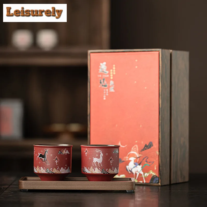 2pc/set Forbidden City Teacup Luxury Tea Bowl Beautiful Tea Cup Tea-tasting Personal Cup Chazhan Master Cups Wedding Gift Box
2pc/set Forbidden City Teacup Luxury Tea Bowl Beautiful Tea Cup Tea-tasting Personal Cup Chazhan Master Cups Wedding Gift Box