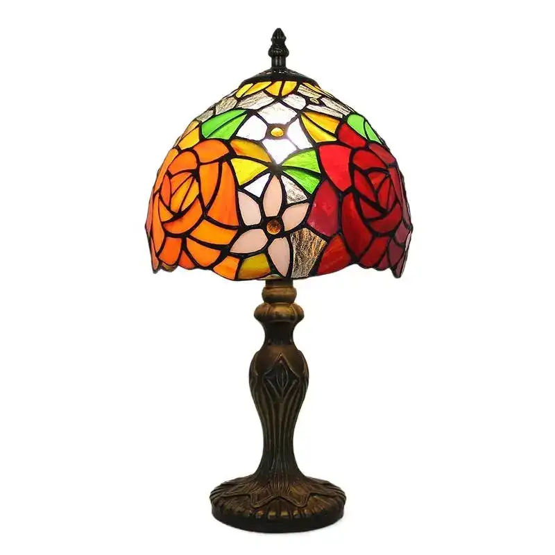 8inch Tiny Tiffany Lamp Retro Rose Lampshade Stained Glass Desk Light
8inch Tiny Tiffany Lamp Retro Rose Lampshade Stained Glass Desk Light
