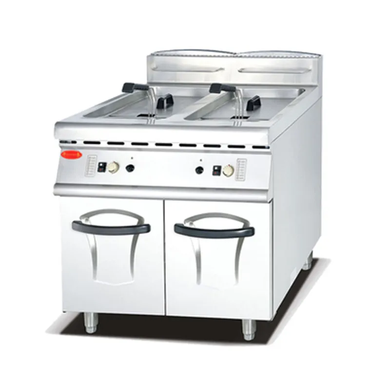 Large capacity vertical gas twin cylinder fryer cabinet base, commercial stainless steel large fully automatic , 20
Large capacity vertical gas twin cylinder fryer cabinet base, commercial stainless steel large fully automatic , 20