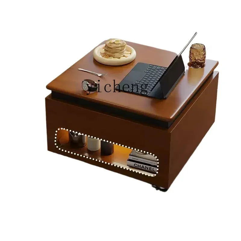 ZK lifting coffee table solid wood movable folding sofa side cabinet medieval multi-functional living room side table
ZK lifting coffee table solid wood movable folding sofa side cabinet medieval multi-functional living room side table