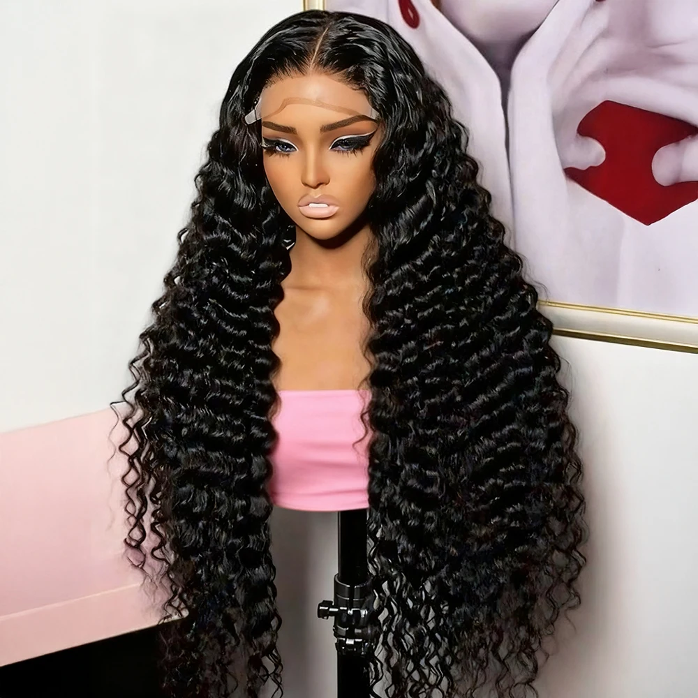 13x4 13x6 HD Lace Front Deep Wave Human Hair Wigs Transparent Lace Frontal Curly Preplucked Closure Brazilian Raw Wig 250% Density
13x4 13x6 HD Lace Front Deep Wave Human Hair Wigs Transparent Lace Frontal Curly Preplucked Closure Brazilian Raw Wig 250% Density