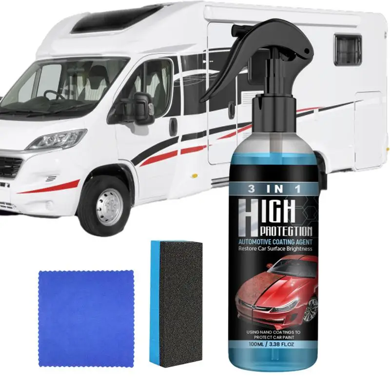 High Protection 3 In 1 Spray Ceramic Coating Spray 100ml Ceramic Coating Fortify Quick Coat Car Polish Spray Waterless Wash
High Protection 3 In 1 Spray Ceramic Coating Spray 100ml Ceramic Coating Fortify Quick Coat Car Polish Spray Waterless Wash