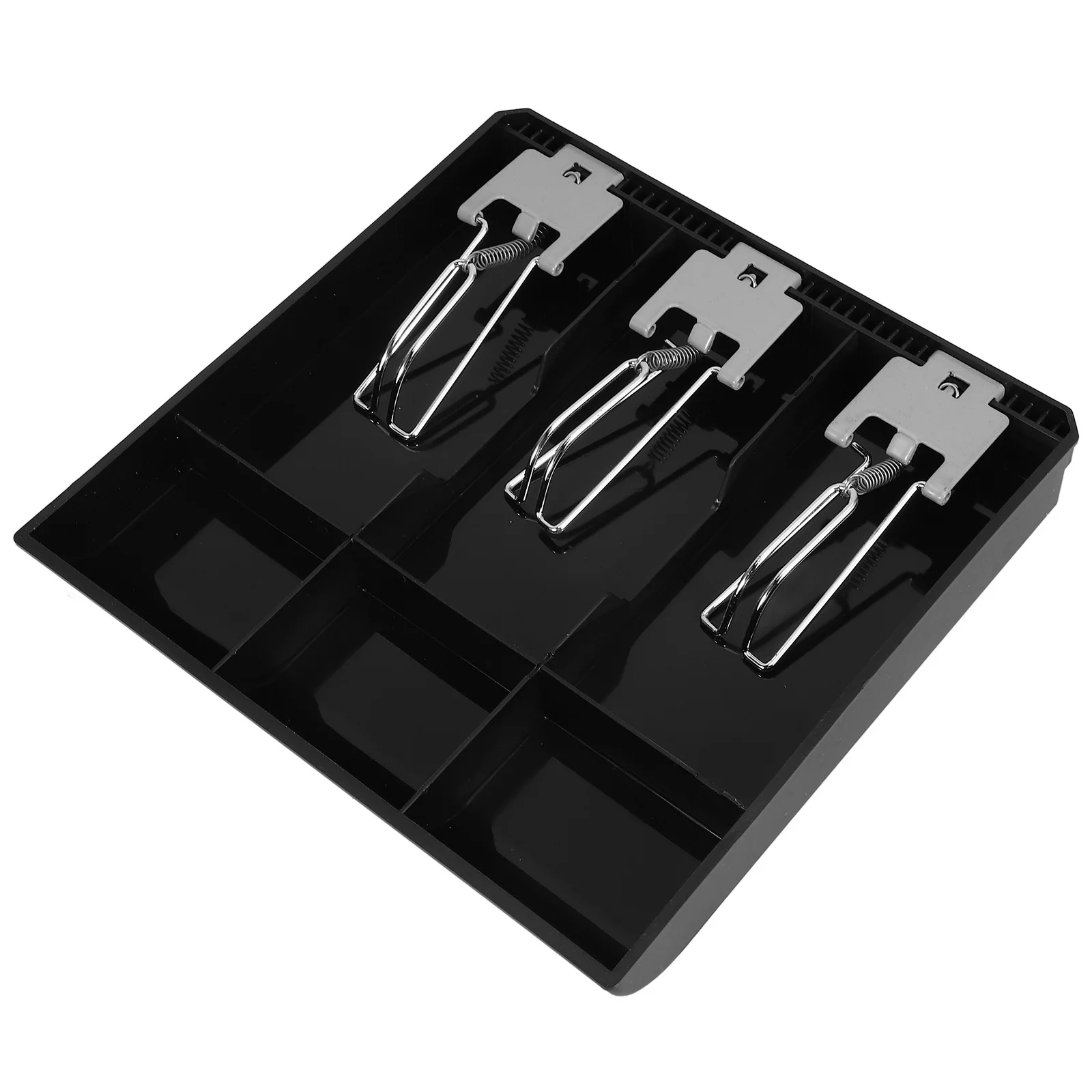 Элегантный денежный ящик на 3 отделения с прочным металлическим зажимом для магазина, ресторана, кассового аппарата, органайзер под прилавок
Элегантный денежный ящик на 3 отделения с прочным металлическим зажимом для магазина, ресторана, кассового аппарата, органайзер под прилавок