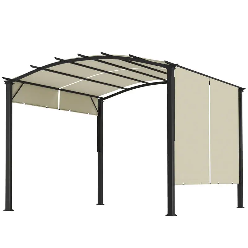 Outsunny 11' x 11' Outdoor Retractable Pergola Canopy for Backyard, Beige
Outsunny 11' x 11' Outdoor Retractable Pergola Canopy for Backyard, Beige