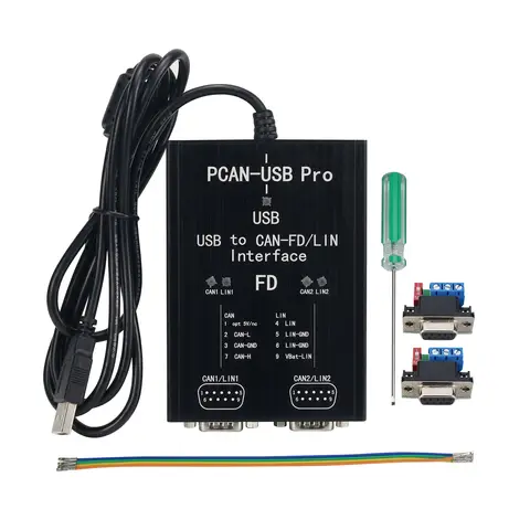 PCAN-USB Pro PCAN FD PRO 8Mbit/s  12Mbit/s Without LIN USB to CAN Adapter 2CH CAN FD Compatible with IPEH-004061 for PEAK