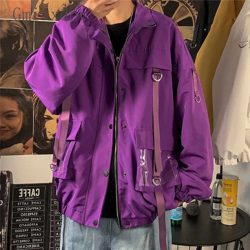 Workwear Jacket Men's Hong Kong Style Hoodless Hip Hop Baseball Uniform Unisex Loose BF Couple High Street Zipper Coat
Workwear Jacket Men's Hong Kong Style Hoodless Hip Hop Baseball Uniform Unisex Loose BF Couple High Street Zipper Coat