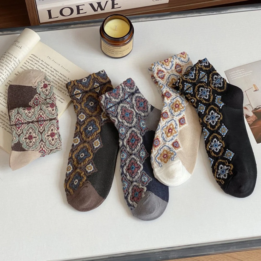 2 Pair Korean Style Women's Short Socks Thin Spring Summer Circle Pattern Tube Retro Print Boat Socks Fashion Daily Streetwear
2 Pair Korean Style Women's Short Socks Thin Spring Summer Circle Pattern Tube Retro Print Boat Socks Fashion Daily Streetwear
