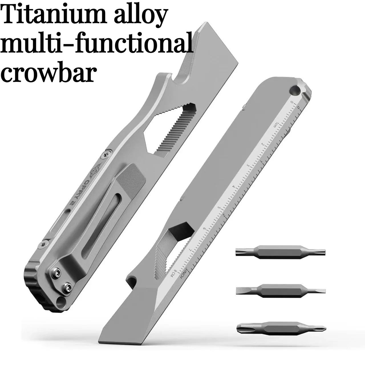 1pc High-quality Titanium Alloy Multi-functional Pry Bar Portable Bottle Opener Screwdriver EDC Hand Tools
1pc High-quality Titanium Alloy Multi-functional Pry Bar Portable Bottle Opener Screwdriver EDC Hand Tools