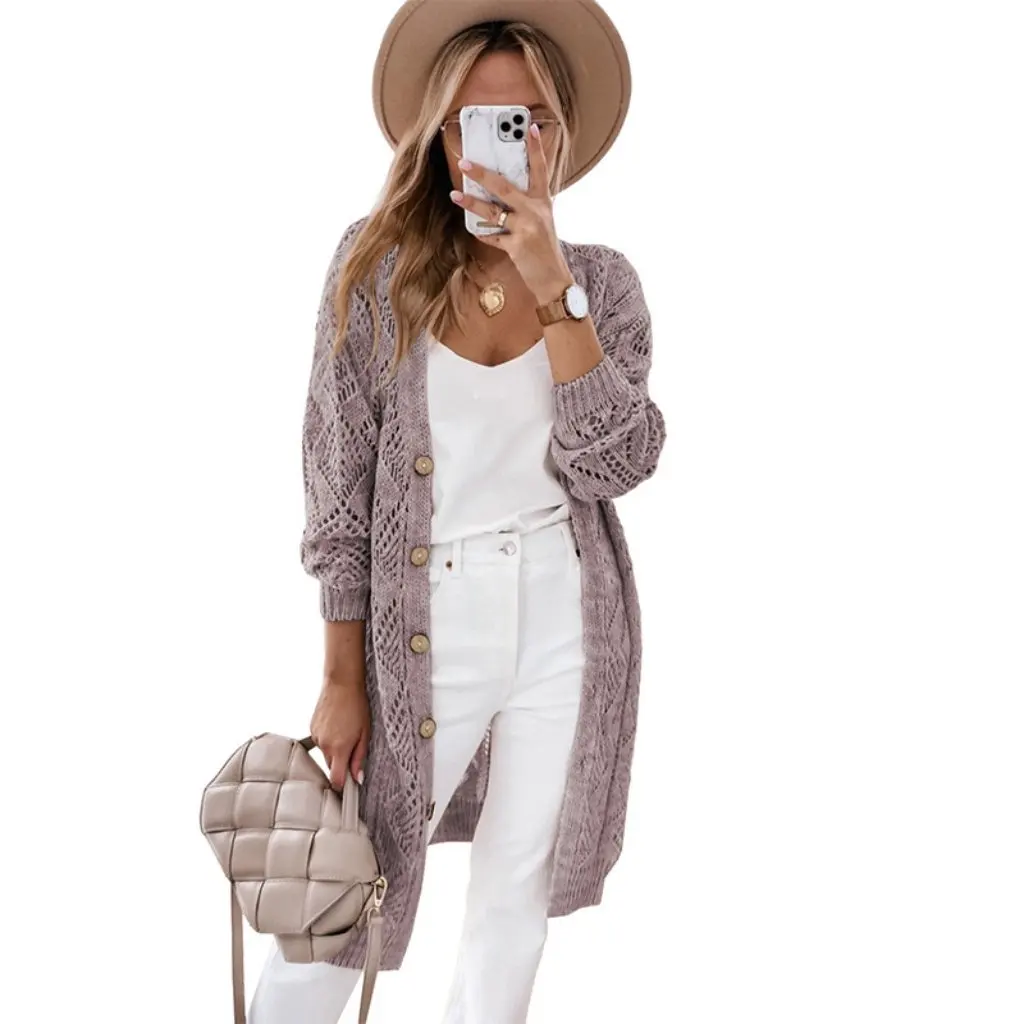 Shiying Women's Single-Breasted Knitted Cardigan Casual Twist Mid-Length Coat Casual Style for Spring/Autumn
Shiying Women's Single-Breasted Knitted Cardigan Casual Twist Mid-Length Coat Casual Style for Spring/Autumn