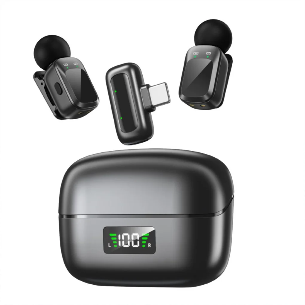 Wireless Lavaliers Mini Microphone 3-level AI noise reduction,30M transmission distance, suitable for live streaming, meeting
Wireless Lavaliers Mini Microphone 3-level AI noise reduction,30M transmission distance, suitable for live streaming, meeting