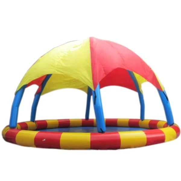 Custom inflatable swimming pool with a dome - perfect for backyard water games
Custom inflatable swimming pool with a dome - perfect for backyard water games