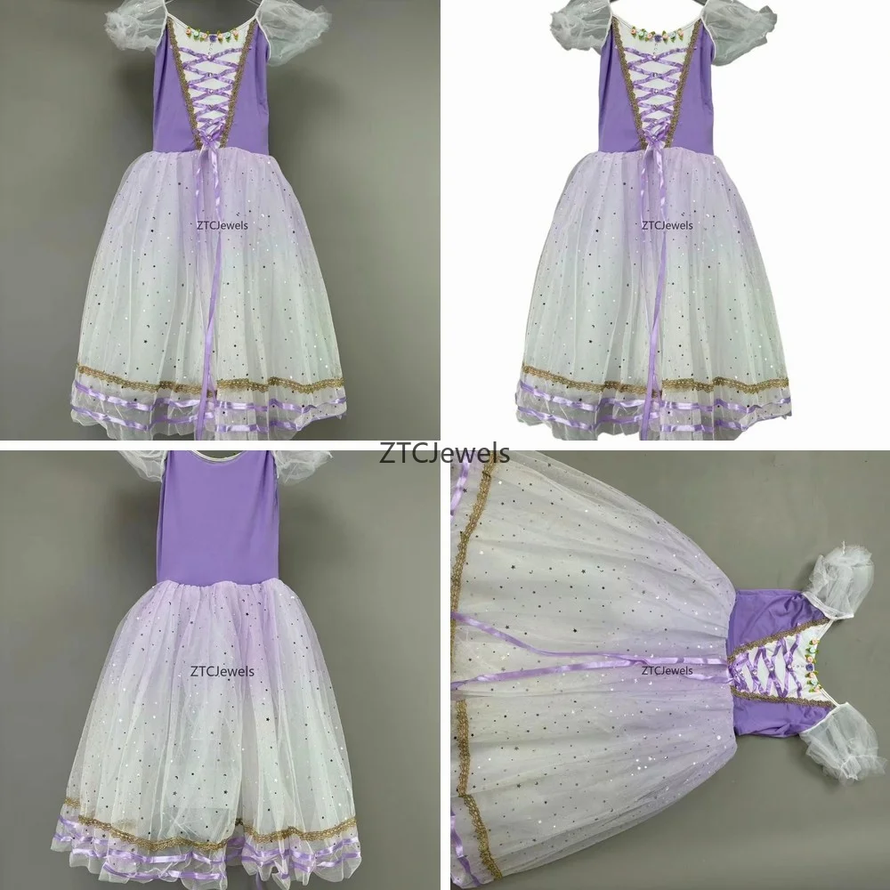 Long Ballet Tutu Skirt Professional Dance Dress Purple White Ballerina Costume for Women Girls Adult Cosplay
Long Ballet Tutu Skirt Professional Dance Dress Purple White Ballerina Costume for Women Girls Adult Cosplay
