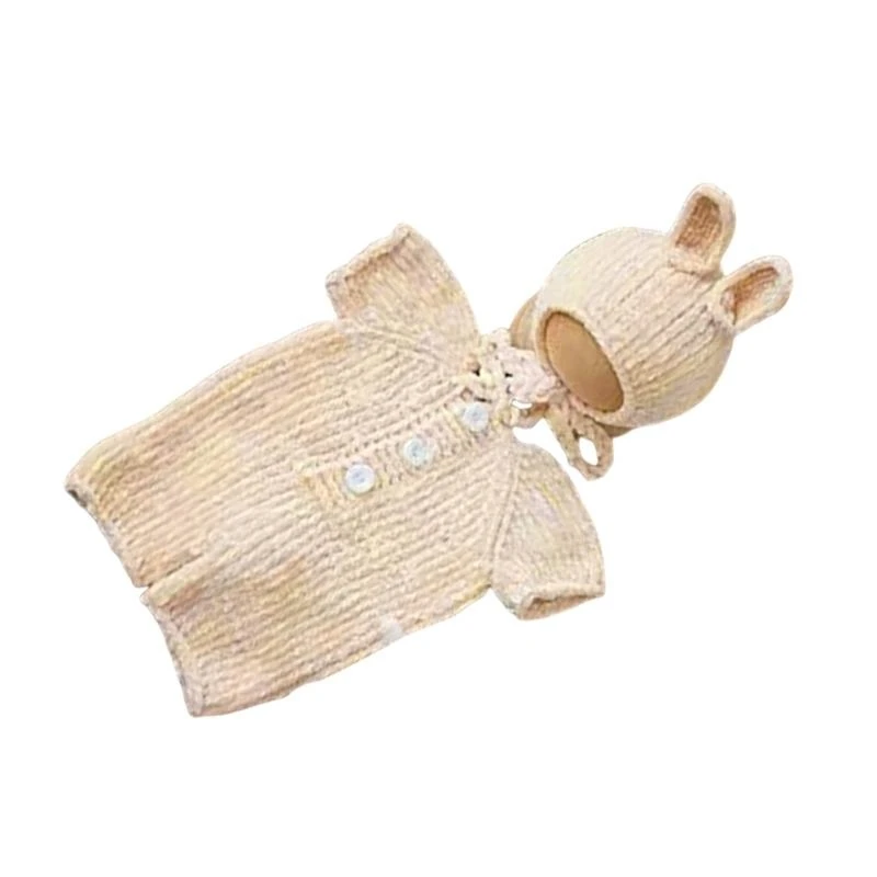 J15U Cosy Newborns Rabbit Outfit for Picture Taking Color Short Sleeve Romper Knitted Jumpsuit with Matching Hat Props
J15U Cosy Newborns Rabbit Outfit for Picture Taking Color Short Sleeve Romper Knitted Jumpsuit with Matching Hat Props