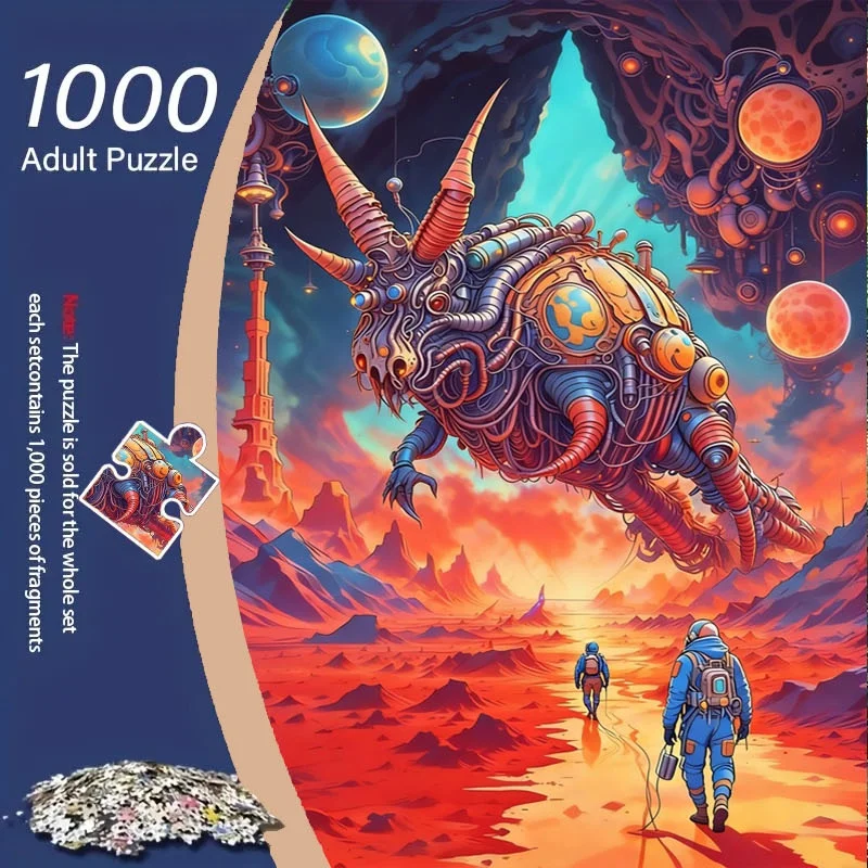 1000pcs Sci-Fi Astronaut Building Puzzle - -Scale Cardboard Model (27.55-19.69 inch finale), Stress-Relieving Fun for Adults &
1000pcs Sci-Fi Astronaut Building Puzzle - -Scale Cardboard Model (27.55-19.69 inch finale), Stress-Relieving Fun for Adults &