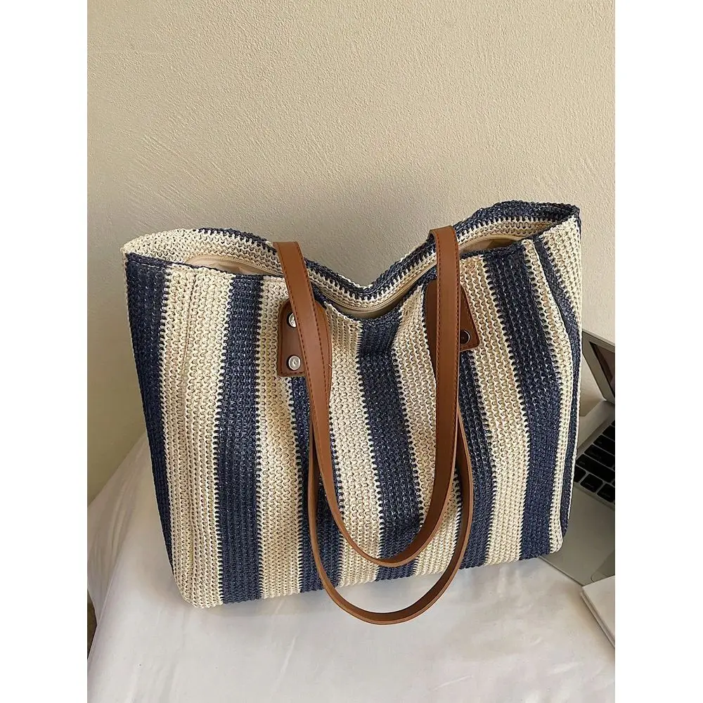 Large Capacity Casual Rainbow Shoulder Tote Bag, Suitable For Outdoor Travel, Beach, With Big Pockets, New Style
Large Capacity Casual Rainbow Shoulder Tote Bag, Suitable For Outdoor Travel, Beach, With Big Pockets, New Style