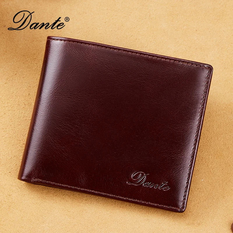 Dante Oil Wax Men's Leather Wallets RFID Anti-theft Brush Short Clips 100% Head Layer Cowhide Casual Vertical Purse Money Bag
Dante Oil Wax Men's Leather Wallets RFID Anti-theft Brush Short Clips 100% Head Layer Cowhide Casual Vertical Purse Money Bag