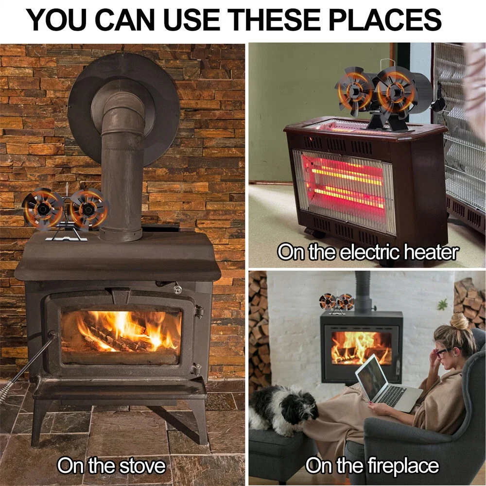 LT446 Вентилятор для камина с двойной головкой, тихий вентилятор 180-220 куб. футов в минуту, 1400 об/мин, алюминиевый сплав, 6 лопастей, тепловая мощность, вентилятор для дровяной печи
LT446 Вентилятор для камина с двойной головкой, тихий вентилятор 180-220 куб. футов в минуту, 1400 об/мин, алюминиевый сплав, 6 лопастей, тепловая мощность, вентилятор для дровяной печи