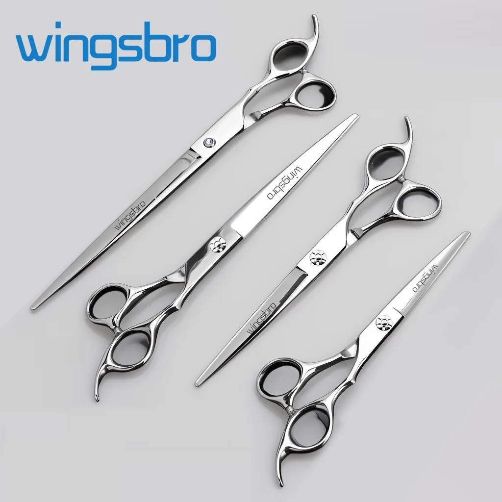 wingsbro Professional Barber Shop Scissors, 6.5/7.5/8.5 Inch Premium Stainless Steel Hairdressing Scissors, Straight Scissors
wingsbro Professional Barber Shop Scissors, 6.5/7.5/8.5 Inch Premium Stainless Steel Hairdressing Scissors, Straight Scissors