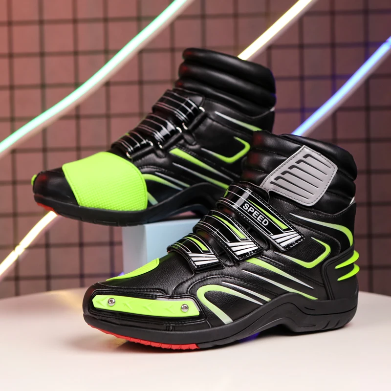 Breathable Motorcycle Boots Men Night Reflective Motorcycle Protective Boots Motorbike Riding Shoes Women Anti-slip Racing Shoes
Breathable Motorcycle Boots Men Night Reflective Motorcycle Protective Boots Motorbike Riding Shoes Women Anti-slip Racing Shoes