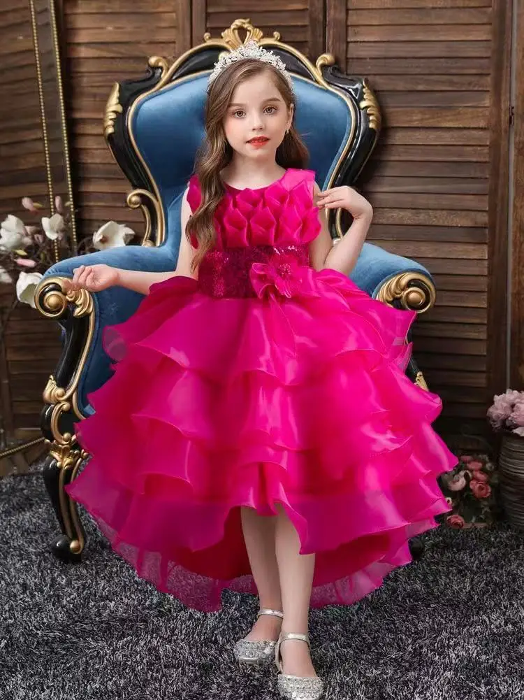 2025 New Summer Children's Wedding Flower Girl Tail Organza Elegant Evening Dress Bow Cute Birthday Party Girl Princess Dress
2025 New Summer Children's Wedding Flower Girl Tail Organza Elegant Evening Dress Bow Cute Birthday Party Girl Princess Dress