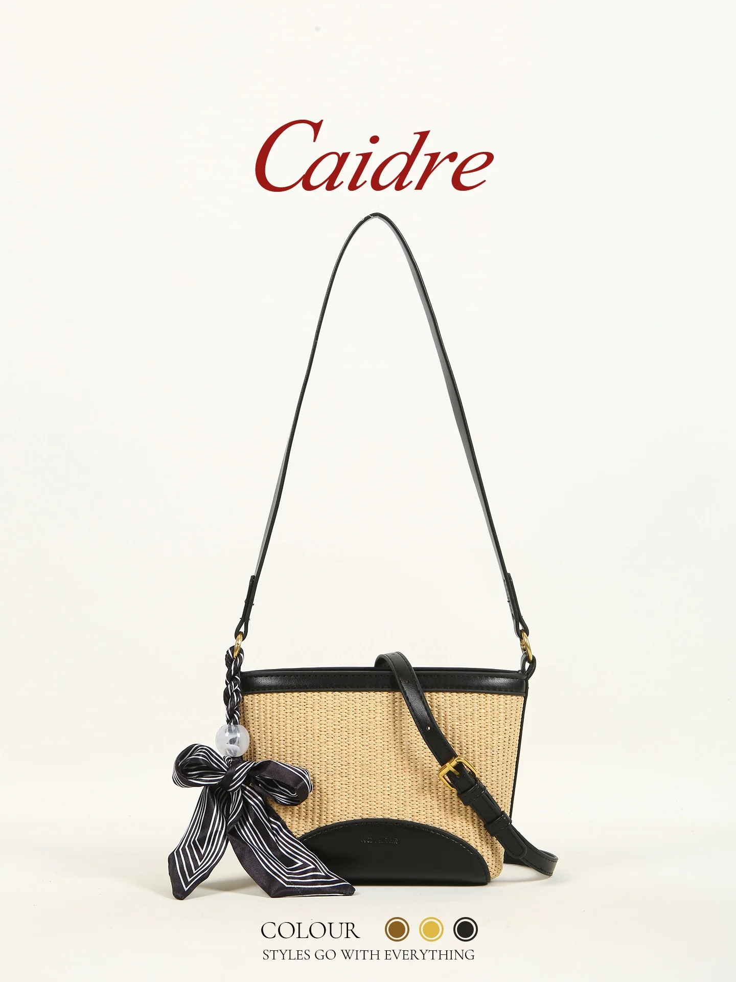 Caidre Commuter Basket Bucket Crossbody Bag Women's New 2026 Single Shoulder Underarm Woven Bag High-End Sensation
Caidre Commuter Basket Bucket Crossbody Bag Women's New 2026 Single Shoulder Underarm Woven Bag High-End Sensation