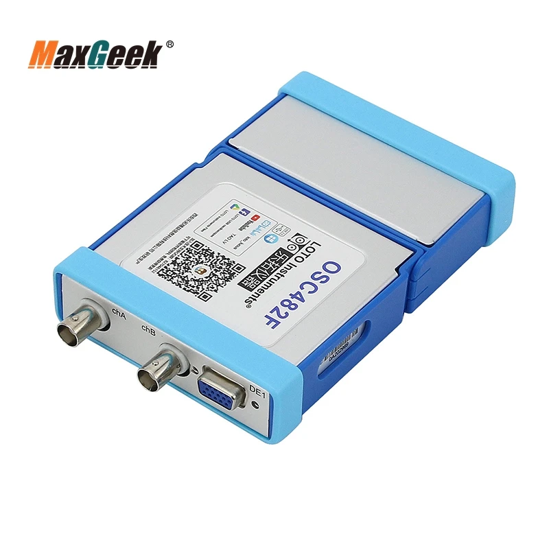 MaxgeekUSB Oscilloscope 2 Channel Oscilloscope 50MS/s 20M Bandwidth For Windows Android Phone Tablet PC Windows Software Trigger 
MaxgeekUSB Oscilloscope 2 Channel Oscilloscope 50MS/s 20M Bandwidth For Windows Android Phone Tablet PC Windows Software Trigger