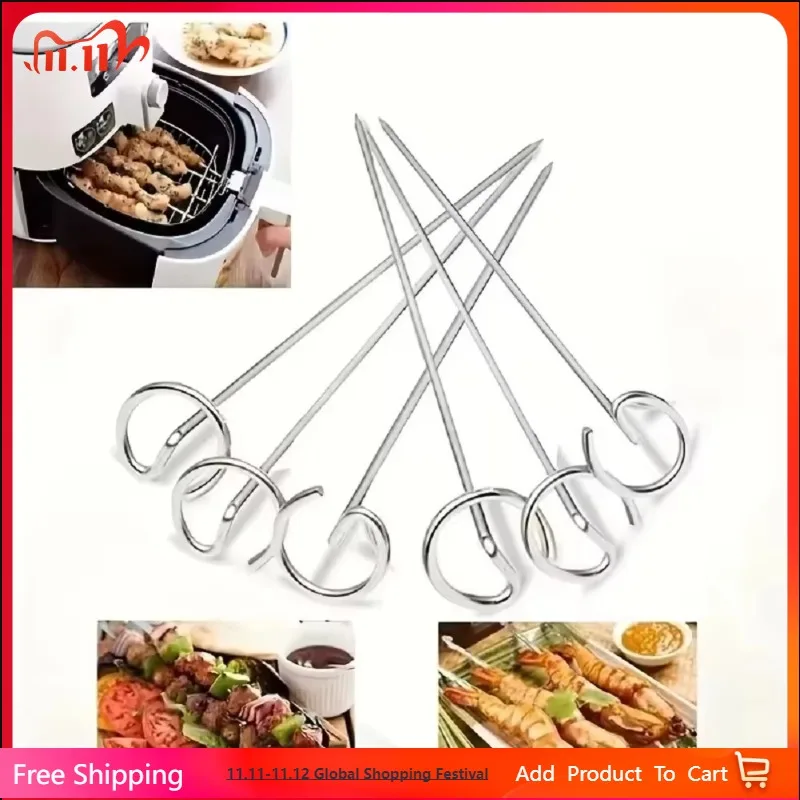 10pcs Air Fryer Oven, Vertical Grill, Skewer Grill, Universal Accessories, Food Grade 304 Stainless Steel Special Baking Needle
10pcs Air Fryer Oven, Vertical Grill, Skewer Grill, Universal Accessories, Food Grade 304 Stainless Steel Special Baking Needle