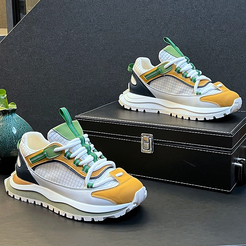 New Arrival Men Fashion Trending Casual Shoes Summer Mesh Breathable Luxury Designer Thick Bottom Walking Chunky Sneakers
New Arrival Men Fashion Trending Casual Shoes Summer Mesh Breathable Luxury Designer Thick Bottom Walking Chunky Sneakers